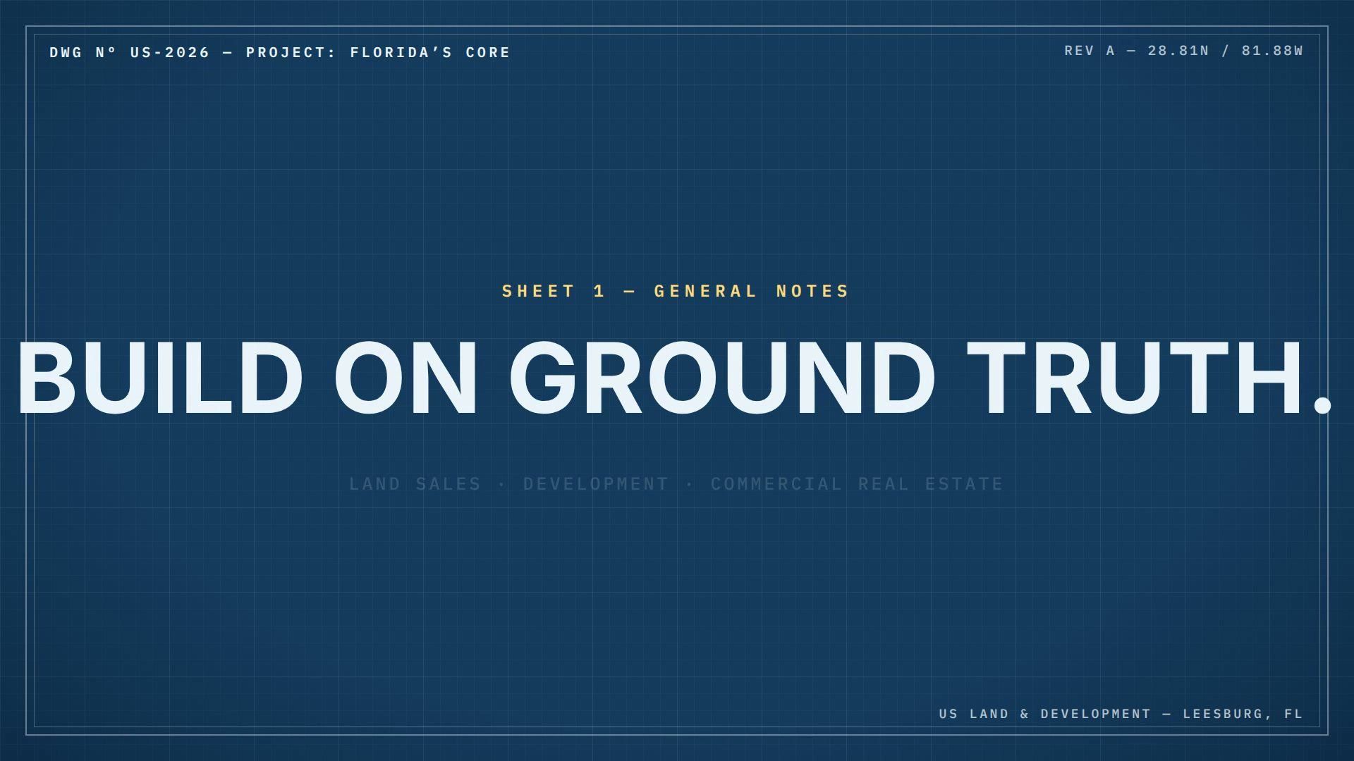Video preview: The Blueprint for Central Florida Land